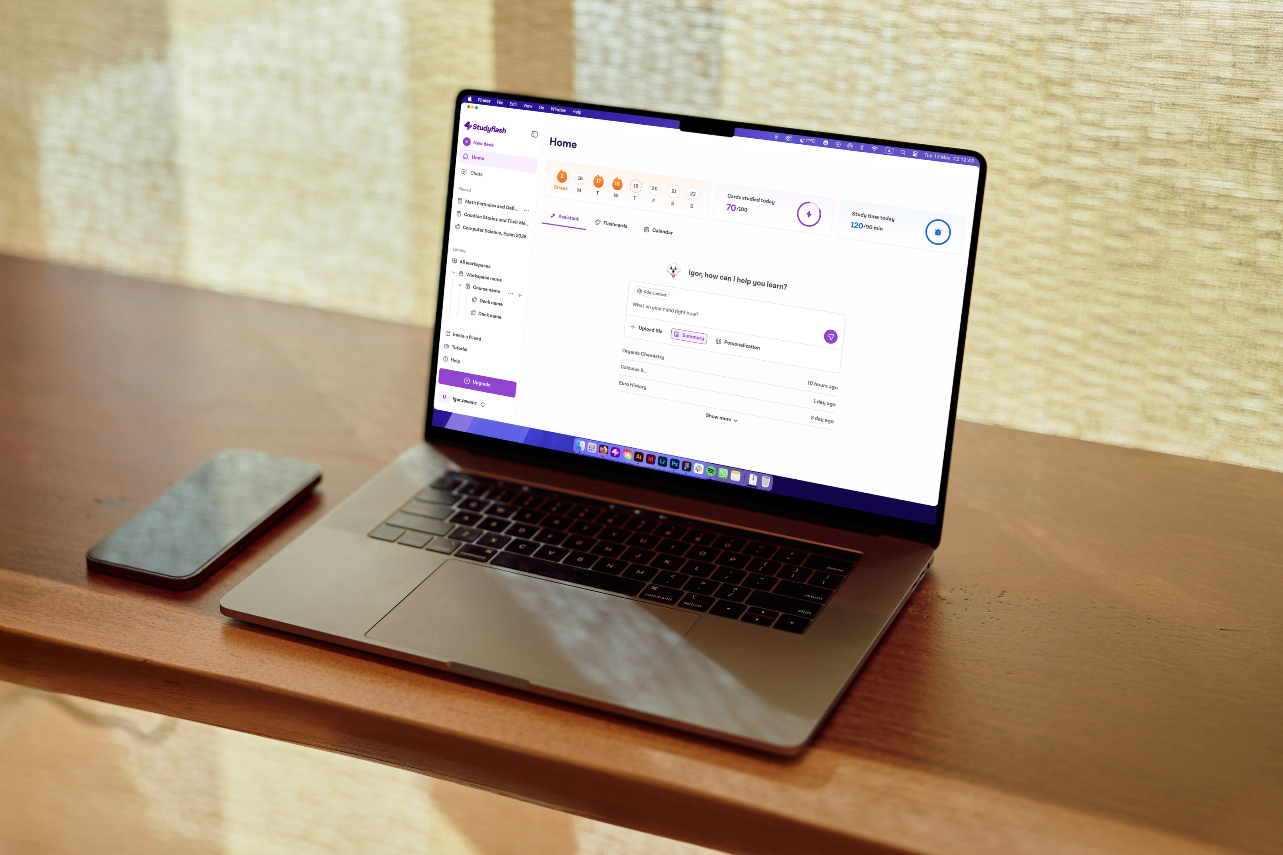 Studyflash App Mockup
